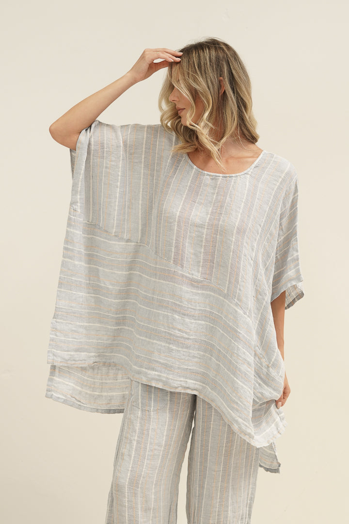 Zeta Top Lemon Sorbet Multi Stripes