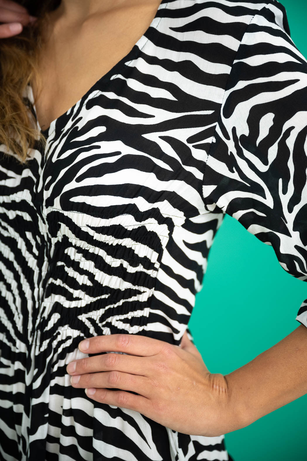 Zebra Midi Dress