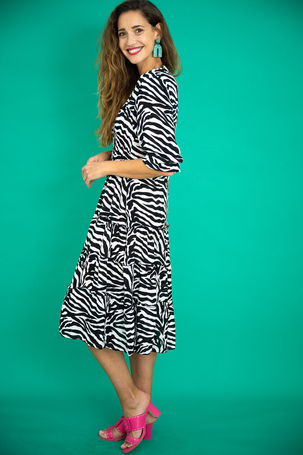 Zebra Midi Dress