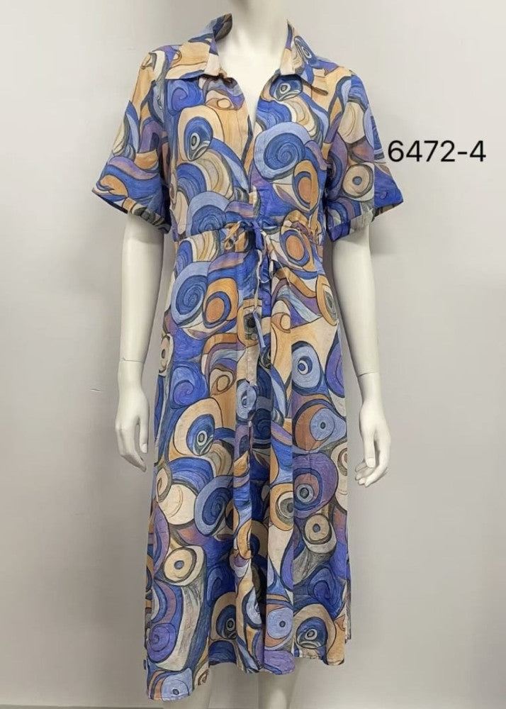 Relaxed Tie-Waist Midi