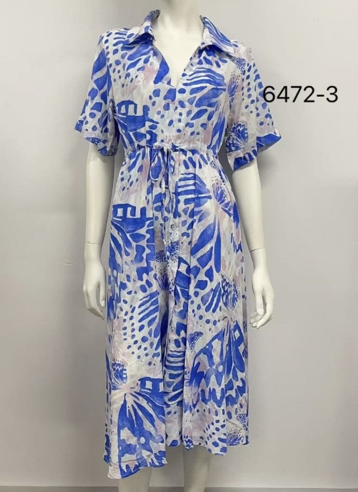 Relaxed Tie-Waist Midi