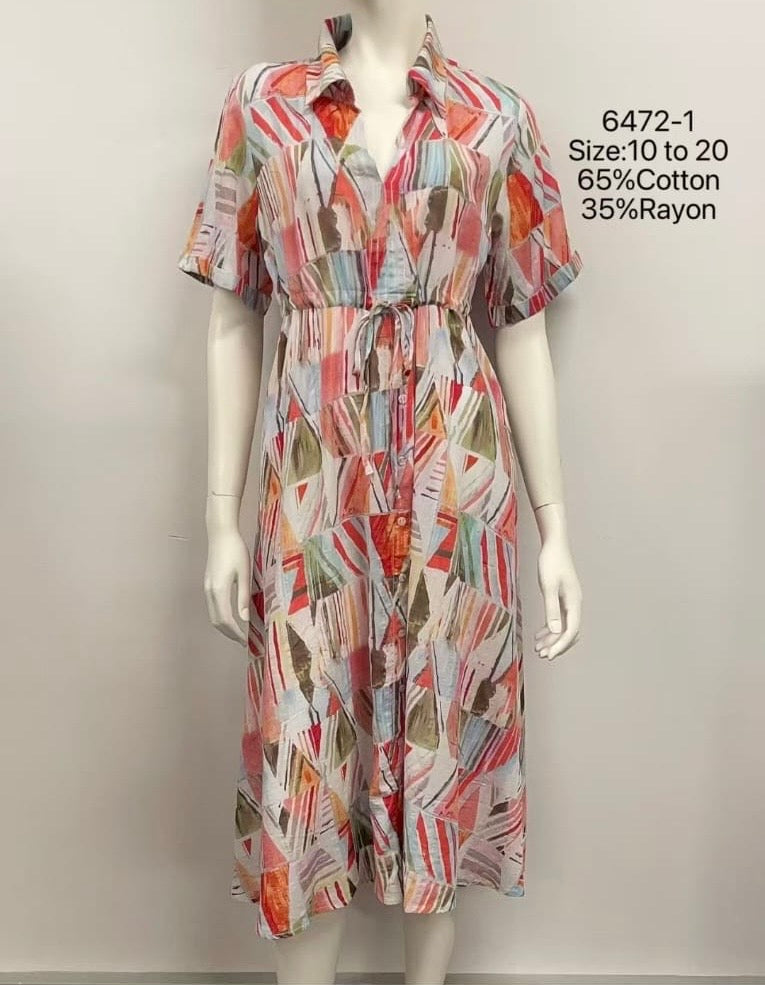 Relaxed Tie-Waist Midi