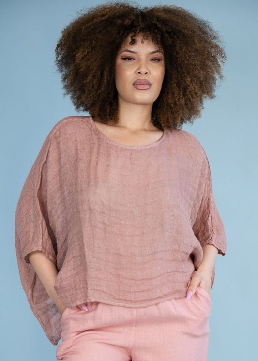 Amari Mesh Top | Pink
