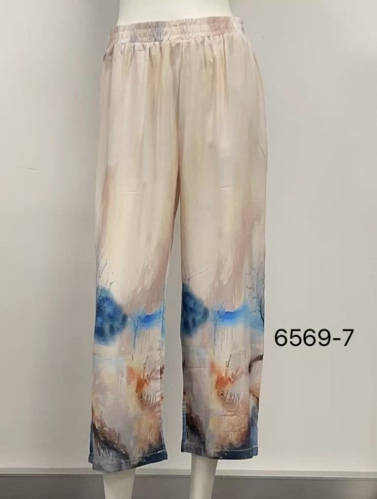 Printed Relaxed Pants