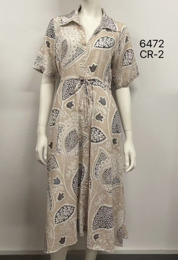 Relaxed Tie-Waist Midi
