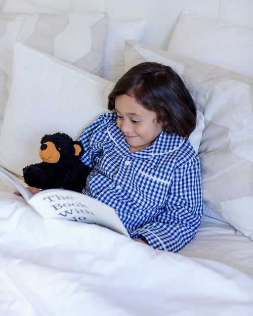 Blue Check Child Pj Set (Pack Of 4)