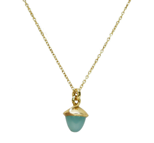Acqua chalcedony Nckle Gplate