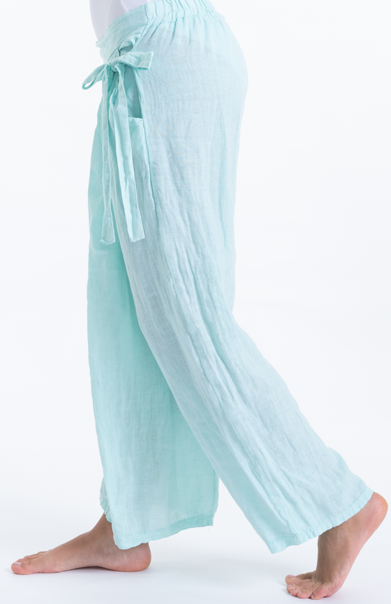 Linen Wrap Pants