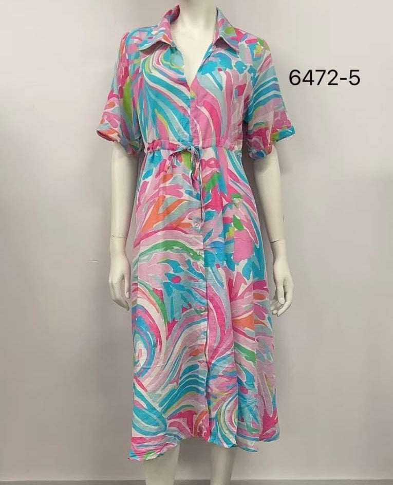 Relaxed Tie-Waist Midi