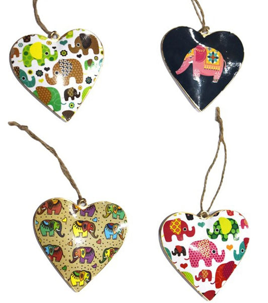 S/4 10 cm hearts bold elephant