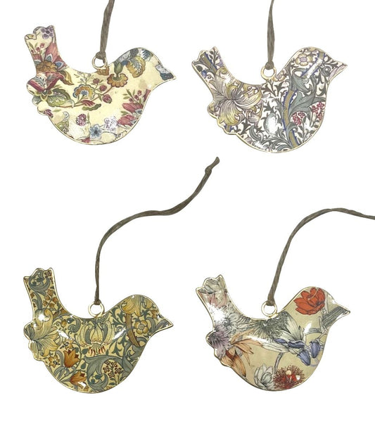 S/4 floral birds