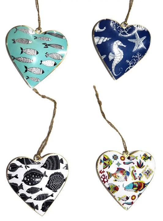 S/4 10cm hearts in fish design