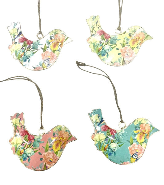 S/4 floral birds