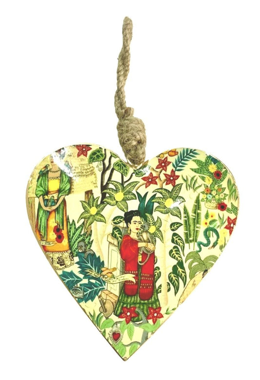 15 cm Frida Kahlo heart