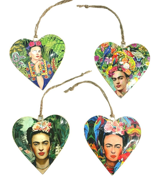 S/4 10cm frida kahlo hearts