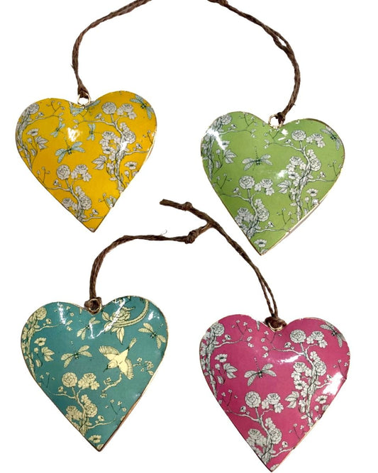 S/4 10 cm floral hearts