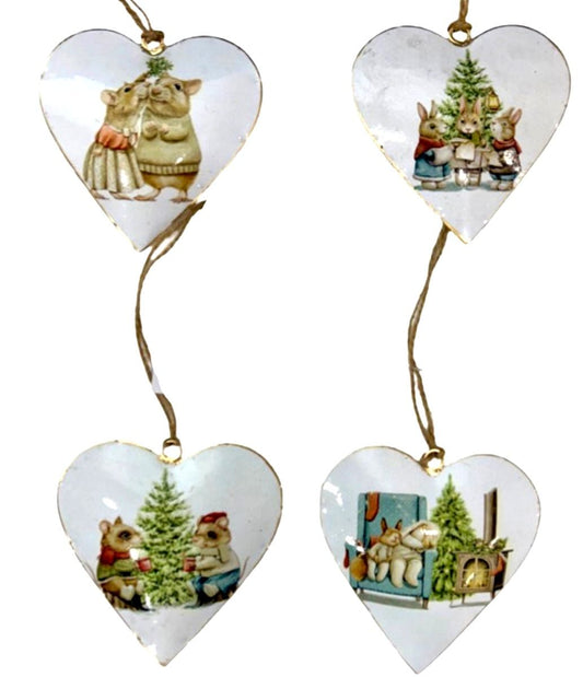 S/4 10cm mice Xmas design