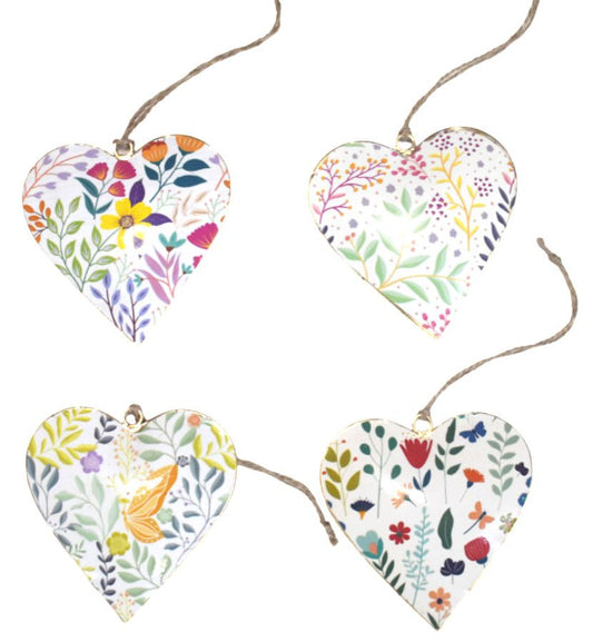 S/4 floral heart10 cm