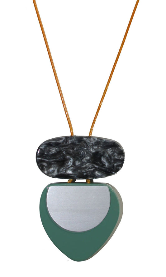 Grey /green resin n'lace