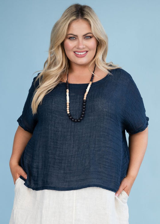Fedenza Top | Navy