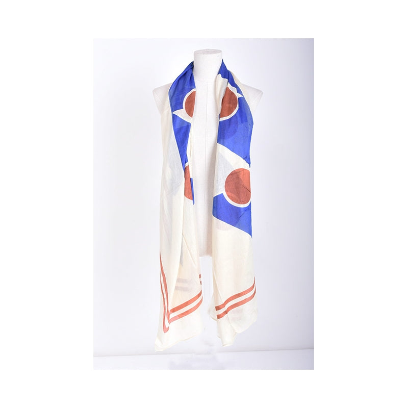Geometric Cotton Scarf 67041