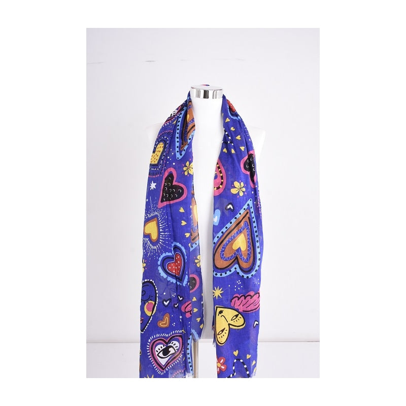 Happy Hearts Cotton Scarf 67371