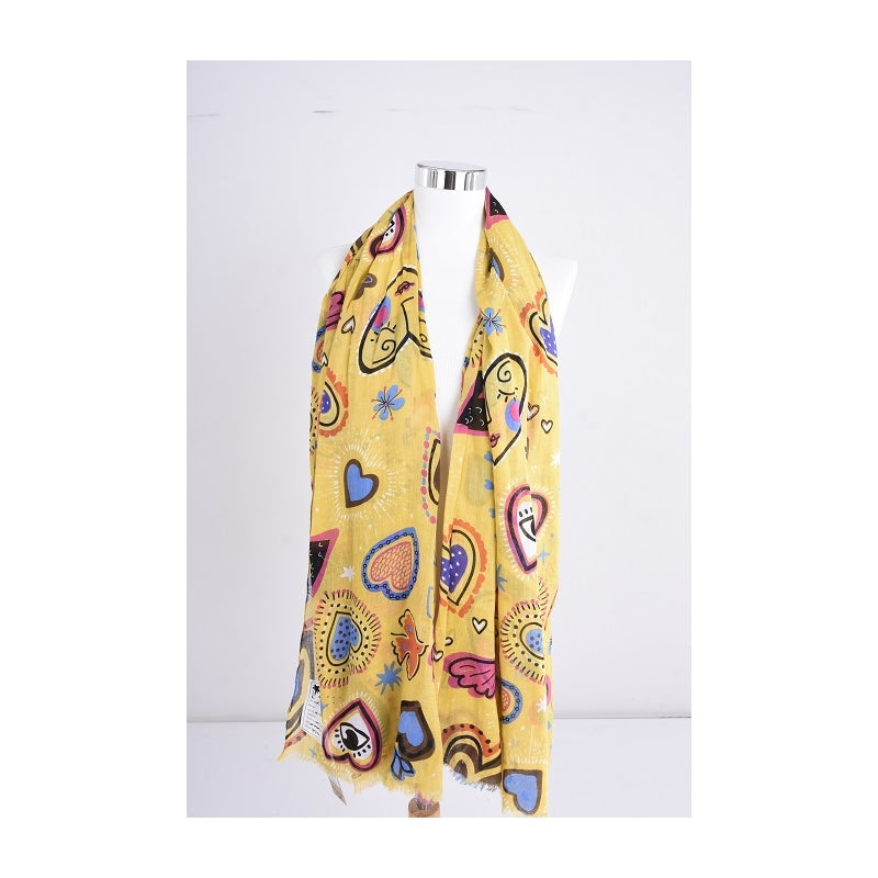 Happy Hearts Cotton Scarf 67371