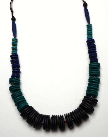 Close Beaded Wooden Necklace N6-5998