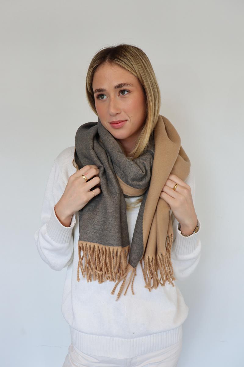 Reversible Two-Tone Scarf - S7920