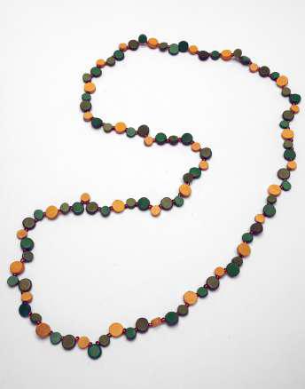 Long Beaded Wooden Necklace N6-5488