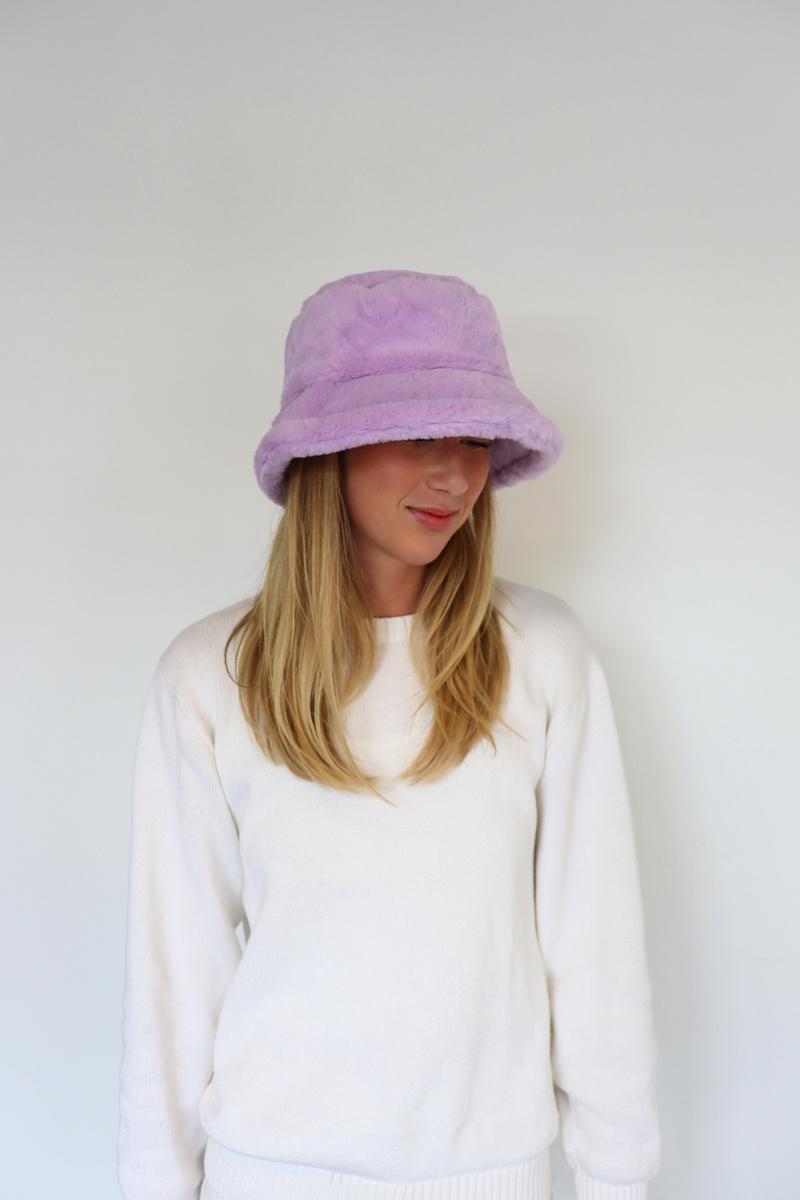 Faux Fur Bucket Hat 7104