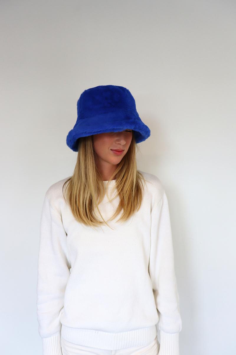 Faux Fur Bucket Hat 7104