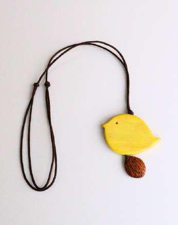 Round Little Birdie Necklace N7-815