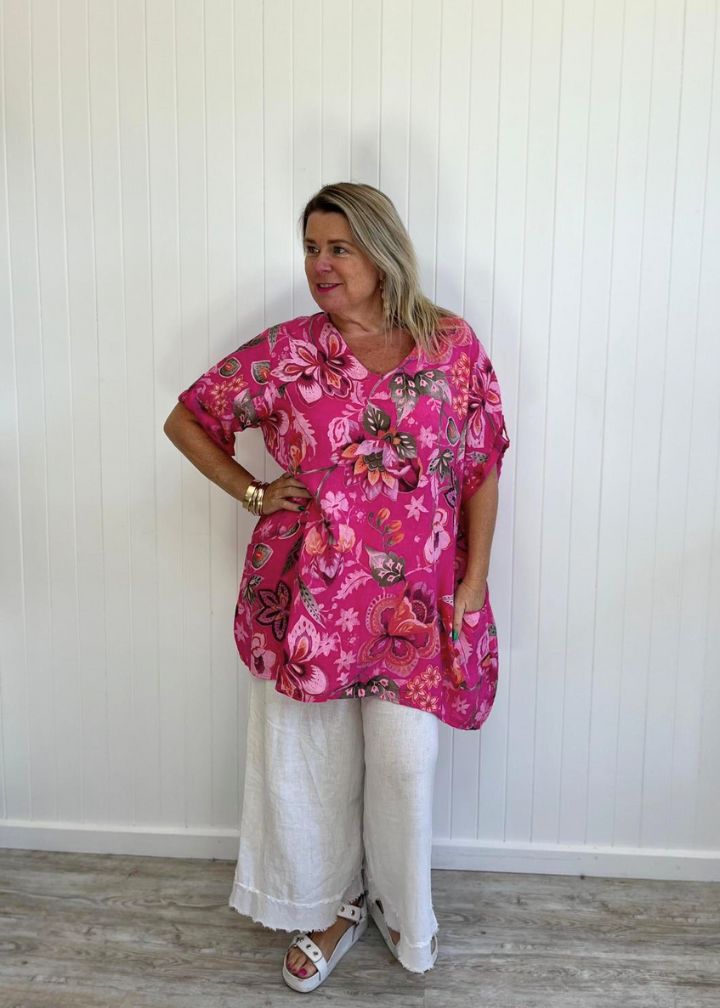 Jessica Floral Shift Top