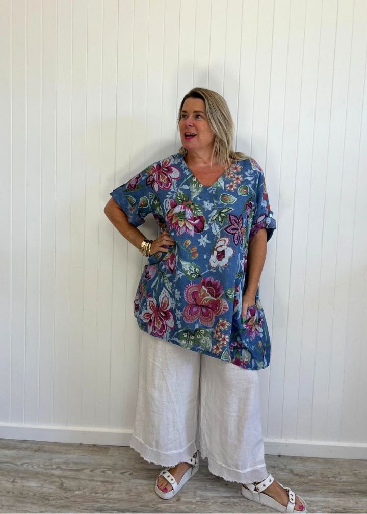 Jessica Floral Shift Top