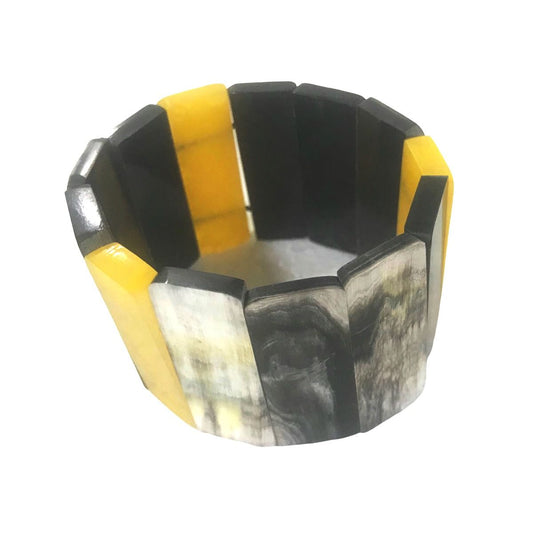 Resin/horn bracelet