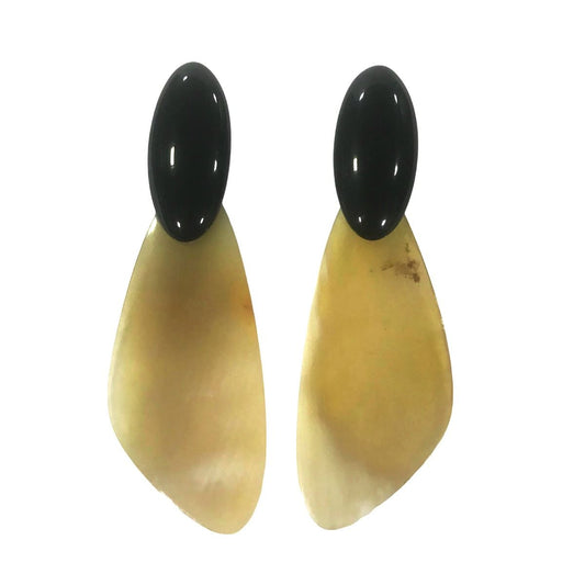 Resin /horn earrings