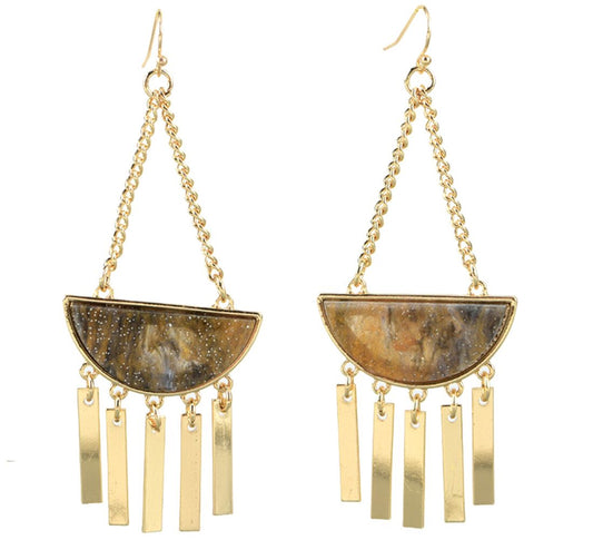 Gold E/R  warm brown inlay