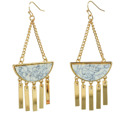 Gold E/R with beige inlay