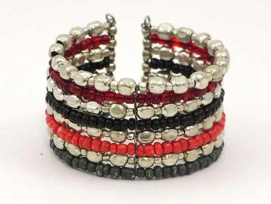 Red/black beaded bracelet
