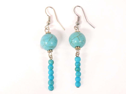 turq stone earrings