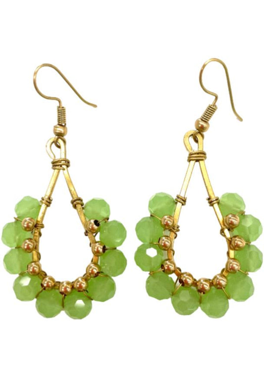 Fine glass beaded earrings