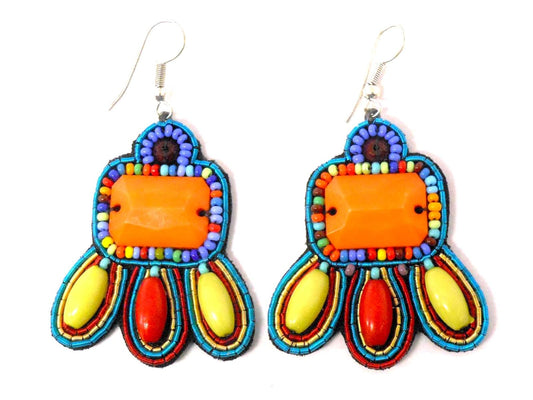 Multicoloured earrings
