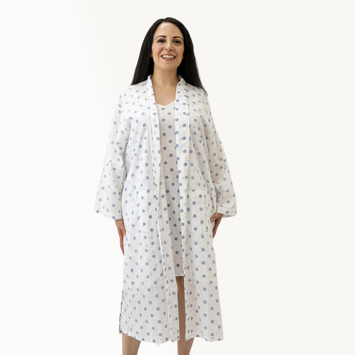 Grey Polka Dots Kimono (Min Of 2)
