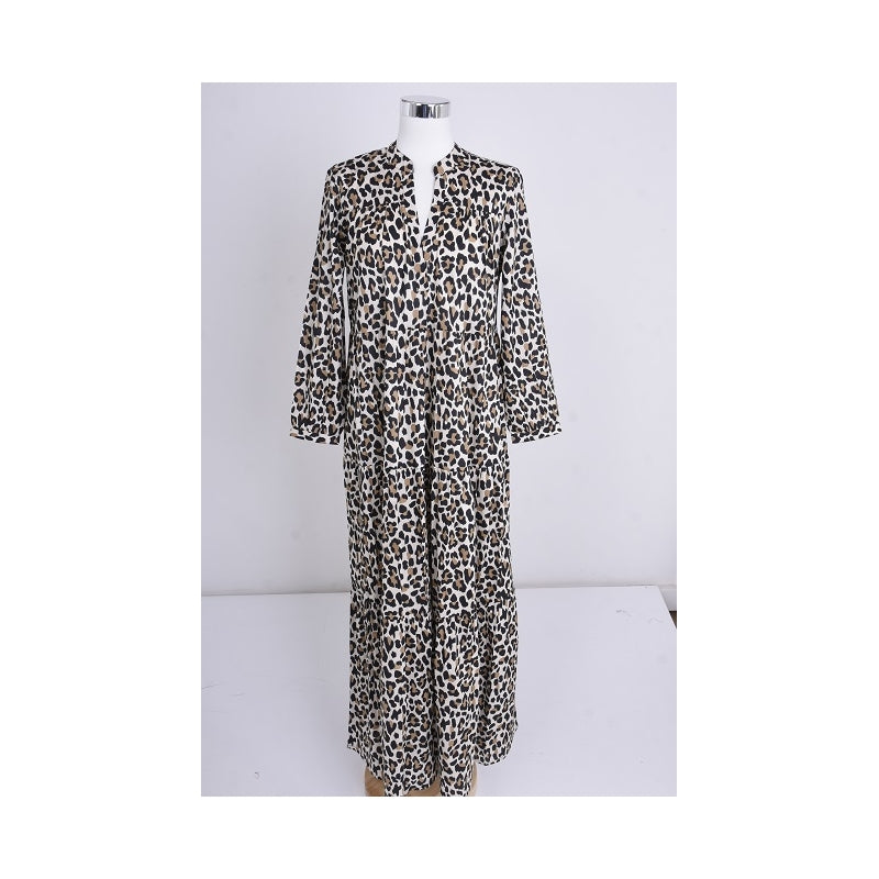 Pleated Cotton Printed Dress 67148