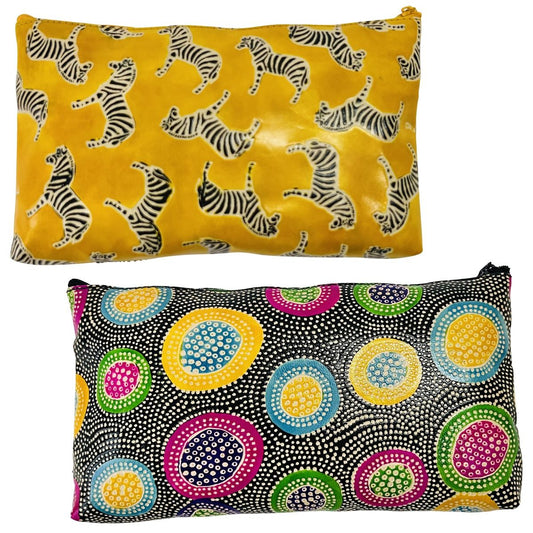 S/2 leather purses Zebra dot design 24.5x14x2 cm ($7.50 each)