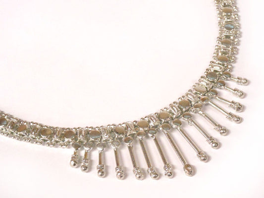 White Metal Bohemian Nklace