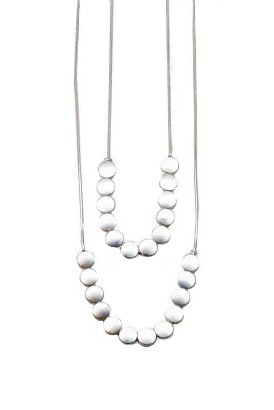 2-Line Silver Necklace