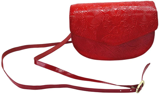 Leather  red  bag21x12.5x7cm