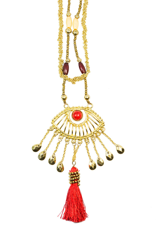 Metal Necklace w/ Hangings